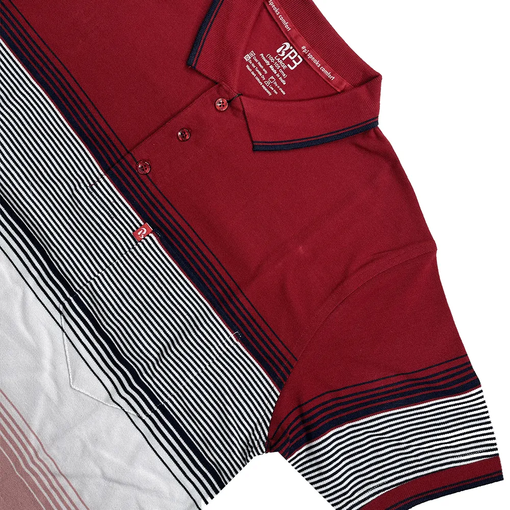 Pique Pinstripes Designer Polo