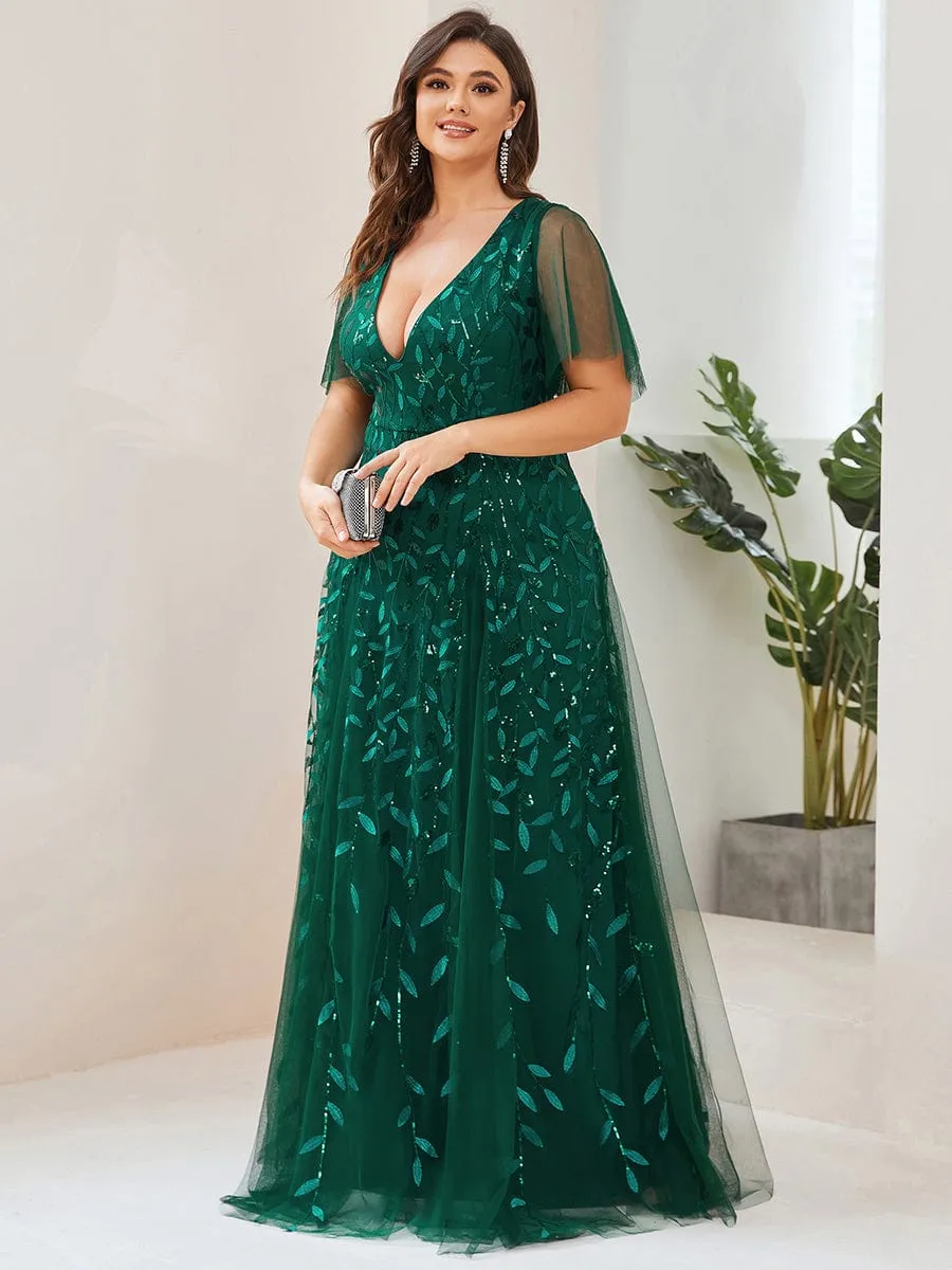 Elegant Plus Size Floor-Length Formal Evening Gowns for Weddings