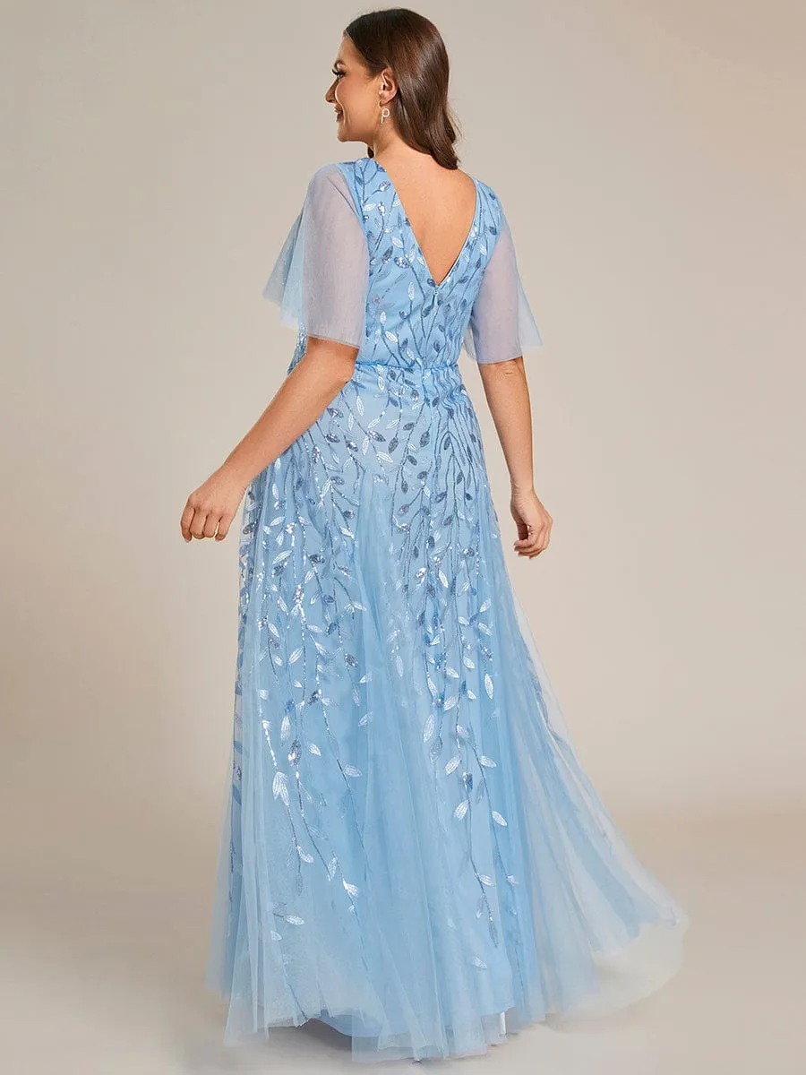 Elegant Plus Size Floor-Length Formal Evening Gowns for Weddings