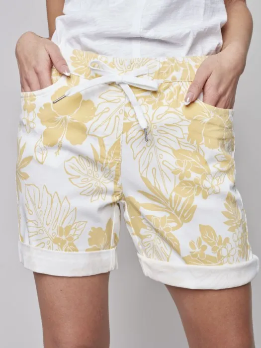 Printed Pull-On Short