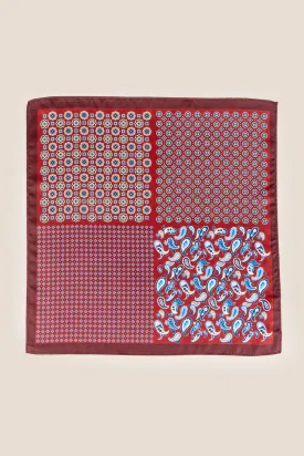 Red 4 Way Silk Handkerchief