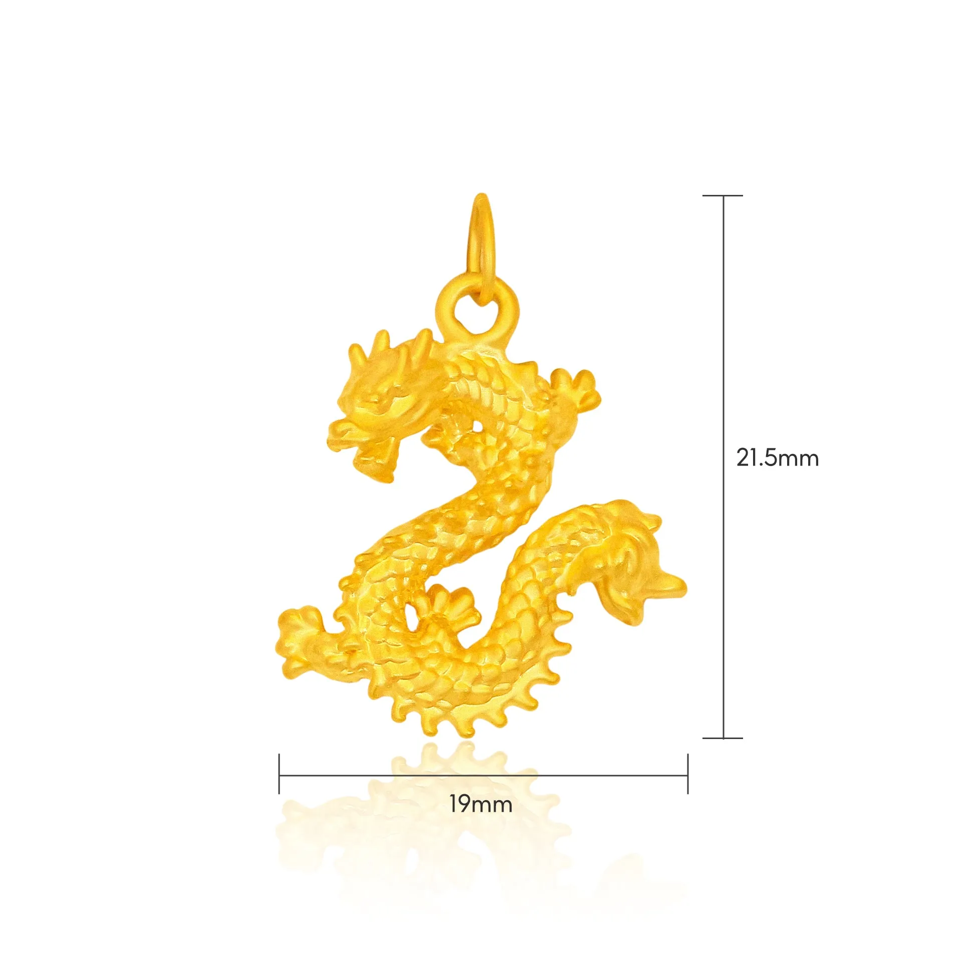 TAKA Jewellery 999 Pure Gold Pendant Dragon