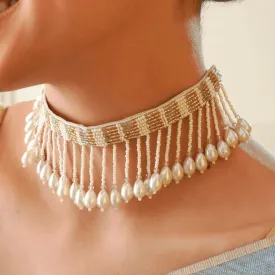 TFC Festive Chic Statement Beaded Choker Necklace