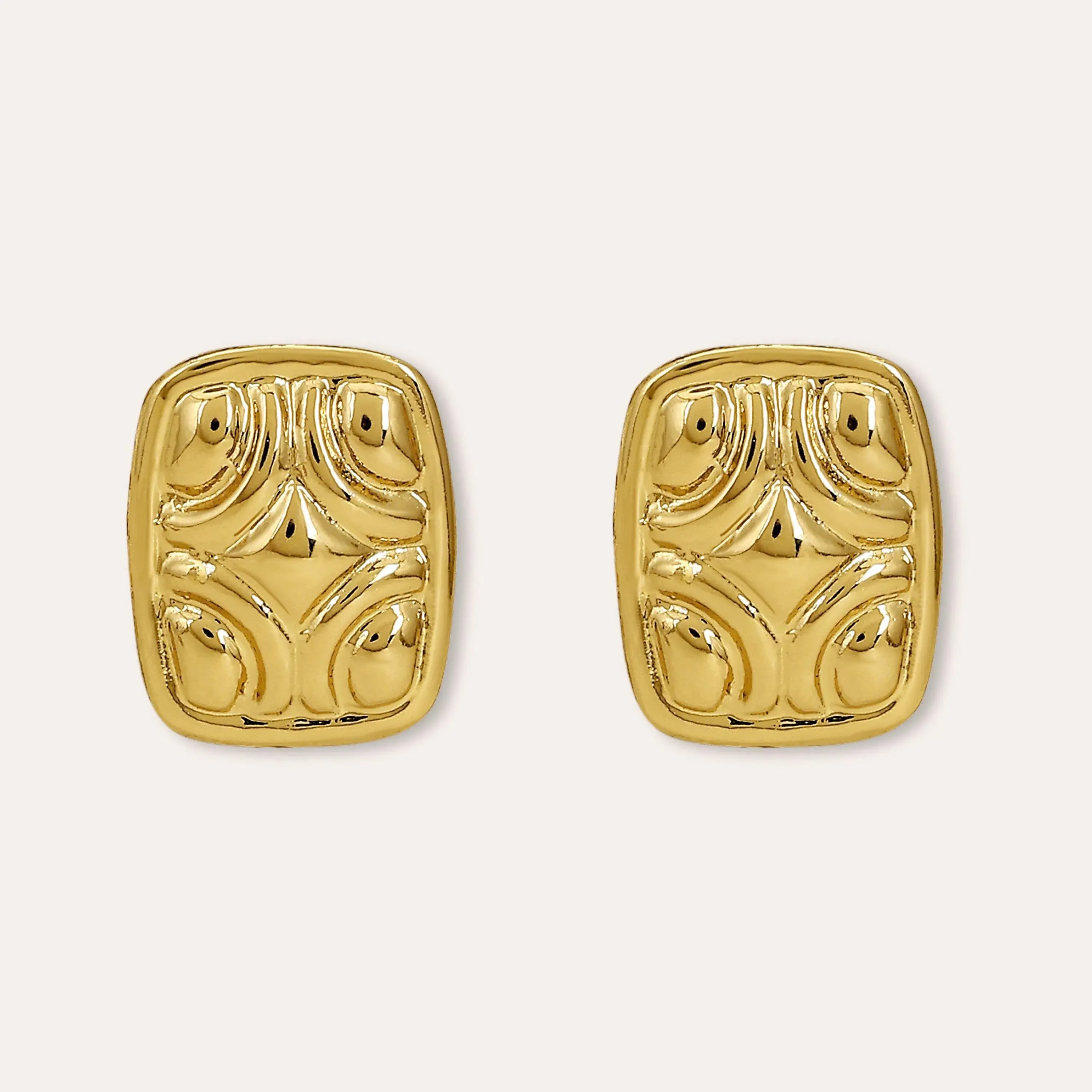 TFC Honey Hugs Gold Plated Stud Earrings