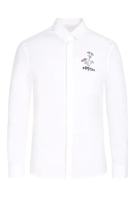 The Forbidden Flower Shirt in White