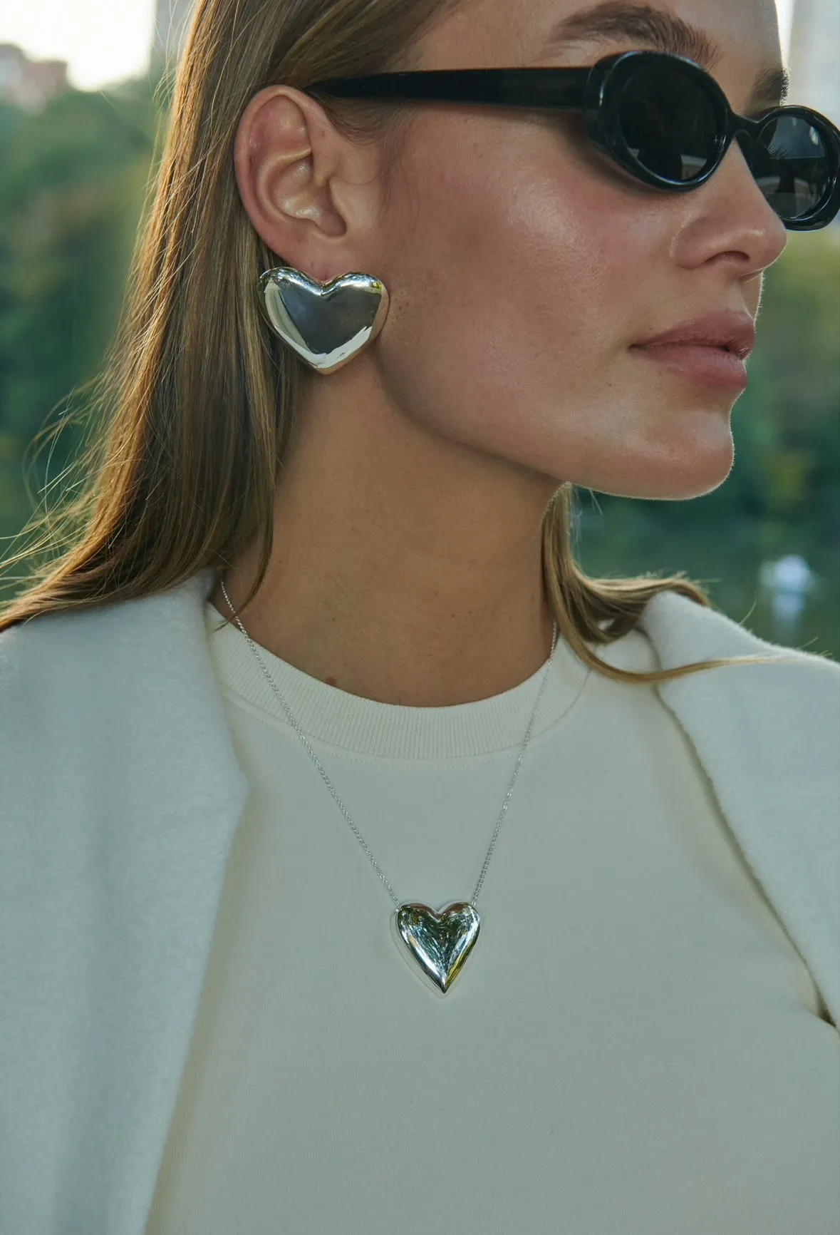 THE OKAN EARRINGS- HEART SHAPE