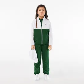 Zipped Colour-Block Sportsuit Track Jacket